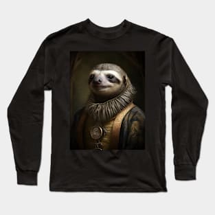 Royal Portrait of a Sloth Long Sleeve T-Shirt